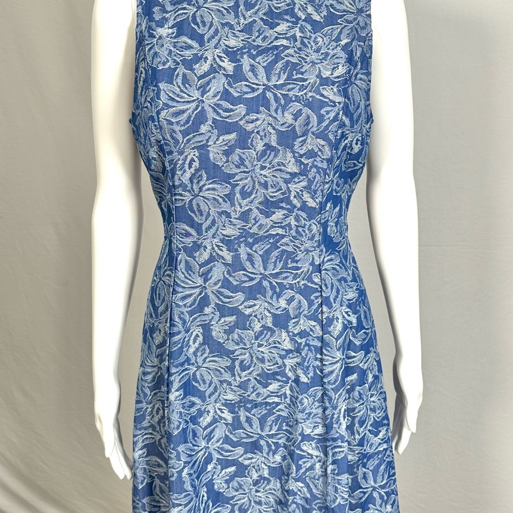 Derek Lam 10 Crosby Cayman High Neck Indigo Mini Dress Size 4 MSRP $450